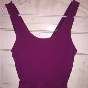 baby doll tank top - pink/purple